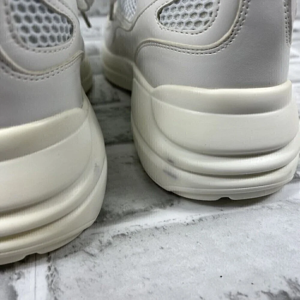 Material Girl Mossiana2 Women’s Size 8.5 Chunky White Wedge Sneakers